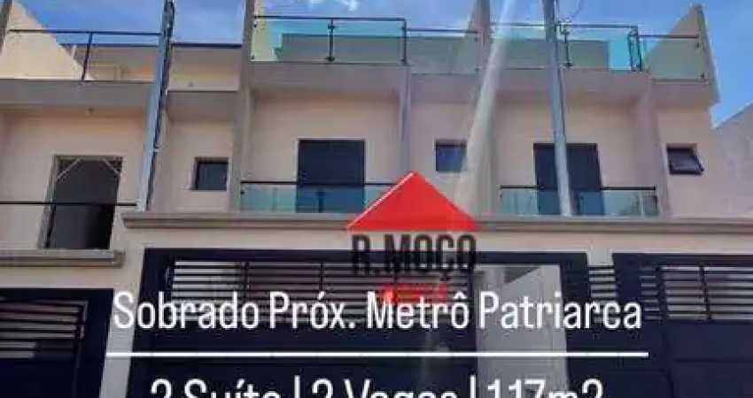 Maravilhoso sobrado novo, 2 suítes com 3º suíte ocpcional, à venda, 117 m² por r$ 680.000 - vila santa teresa (zona sul) - são paulo/sp