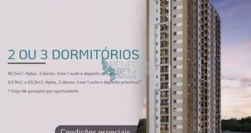 LANÇAMENTO CITY CLUB RIBEIRÃOApartamento com 3 dormitórios à venda, 80 m² a partir de  R$ 516.518
