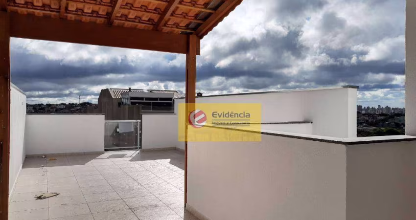 Cobertura com 2 dormitórios à venda, 50 m² por R$ 390.000,00 - Vila Tibiriçá - Santo André/SP