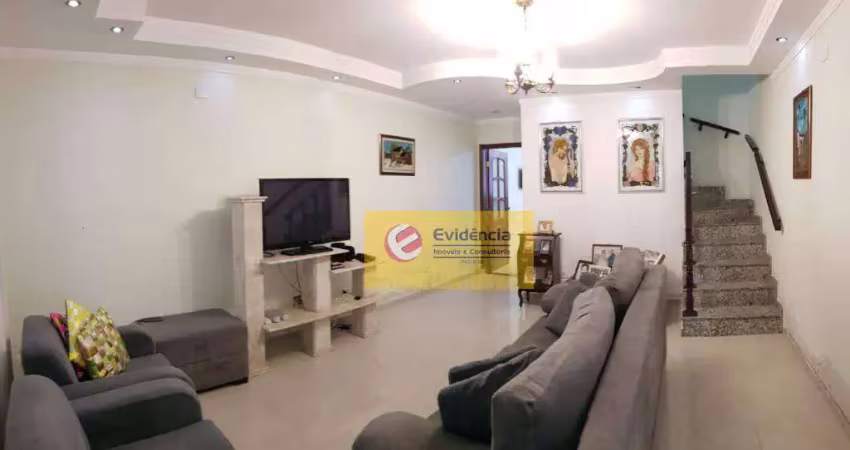 Sobrado à venda, 225 m² por r$ 1.100.000,00 - parque bandeirante - santo andré/sp