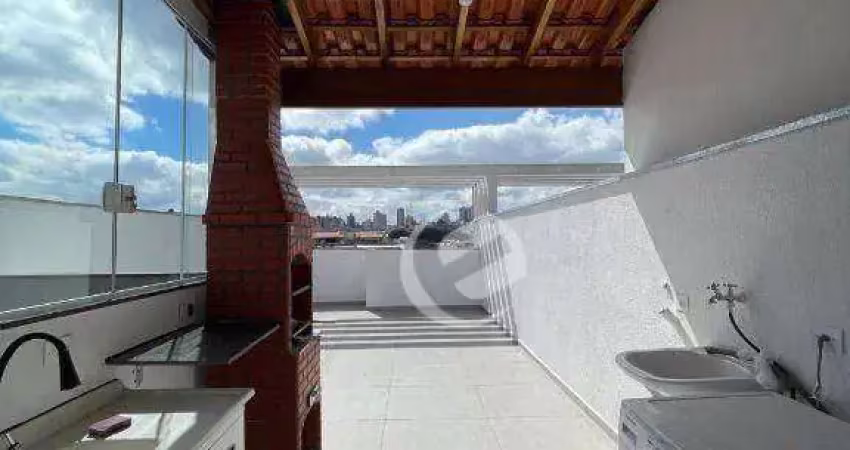 Cobertura com 2 dormitórios à venda, 100 m² por r$ 520.000,00 - jardim ocara - santo andré/sp