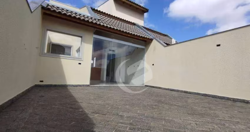 Cobertura à venda, 100 m² por r$ 630.000,00 - campestre - santo andré/sp