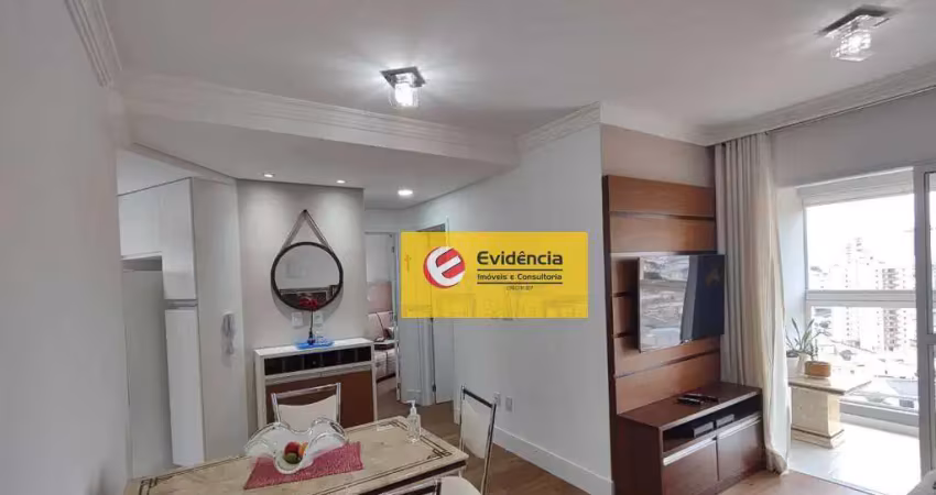 Apartamento com 2 dormitórios para alugar, 50 m² por r$ 2.852,18/mês - vila floresta - santo andré/sp
