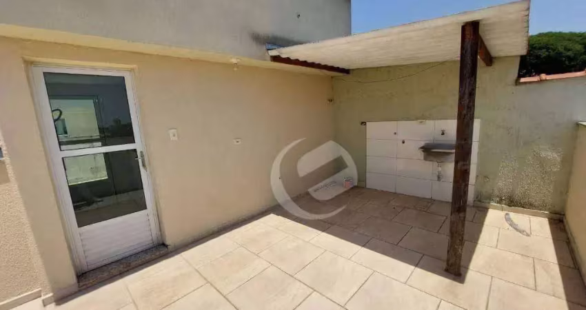 Cobertura com 2 dormitórios para alugar, 80 m² por r$ 1.550,00/mês - vila guaraciaba - santo andré/sp