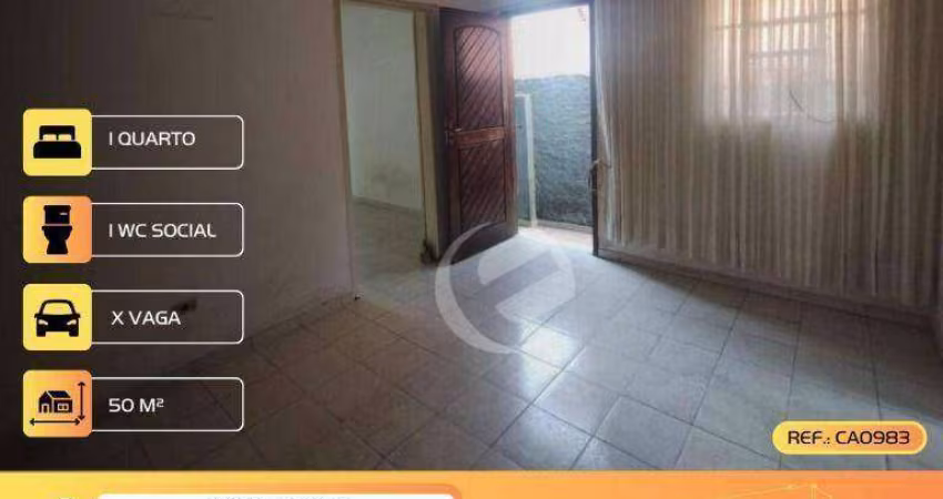 Casa com 1 dormitório à venda, 50 m² por R$ 349.999,99 - Vila Alzira - Santo André/SP