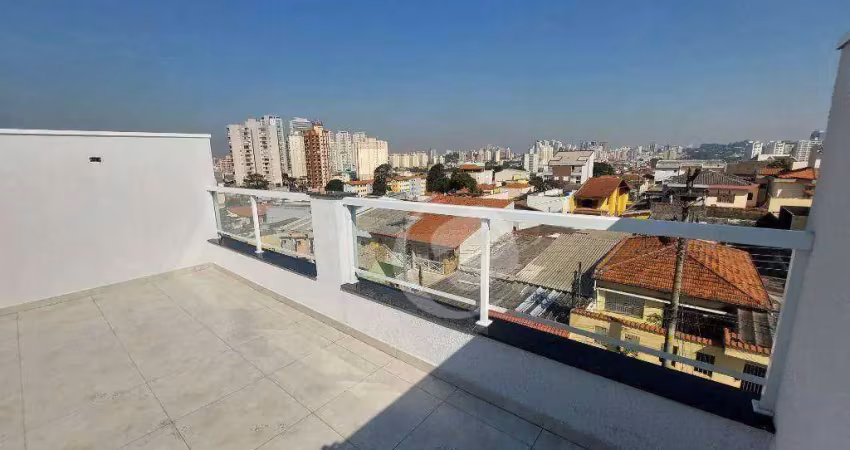 Cobertura à venda, 88 m² por r$ 449.999,99 - vila scarpelli - santo andré/sp