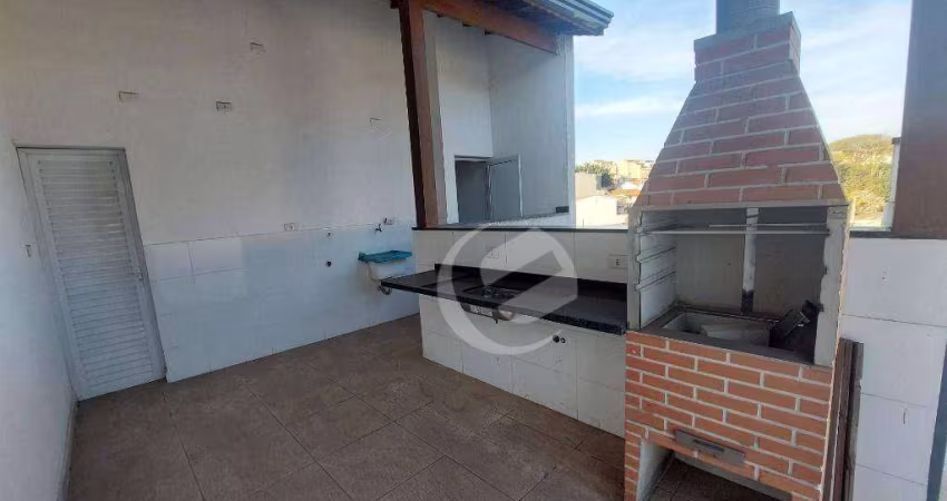Cobertura com 2 dormitórios para alugar, 86 m² por R$ 2.720,00/mês - Vila Linda - Santo André/SP