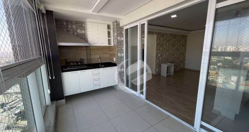 Apartamento com 2 dormitórios para alugar, 90 m² por R$ 5.935,90/mês - Vila Scarpelli - Santo André/SP