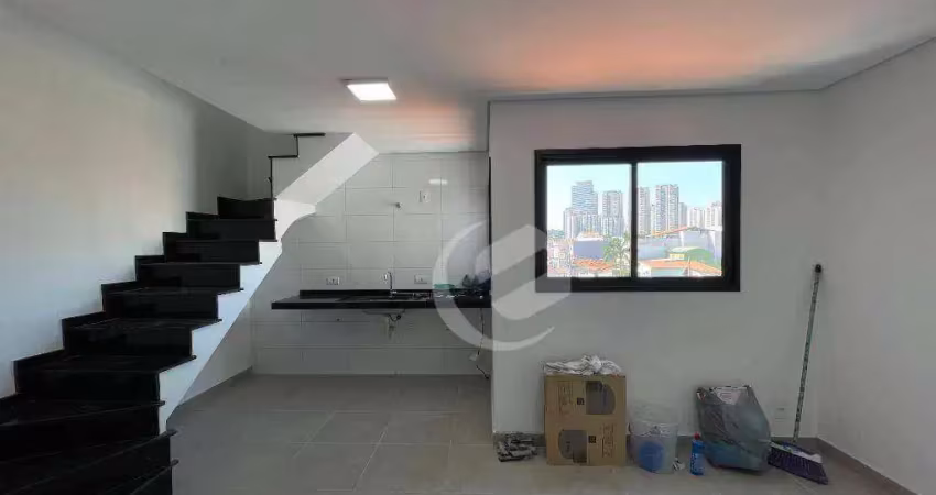 Cobertura para alugar, 90 m² por R$ 3.278,32/mês - Jardim Ocara - Santo André/SP