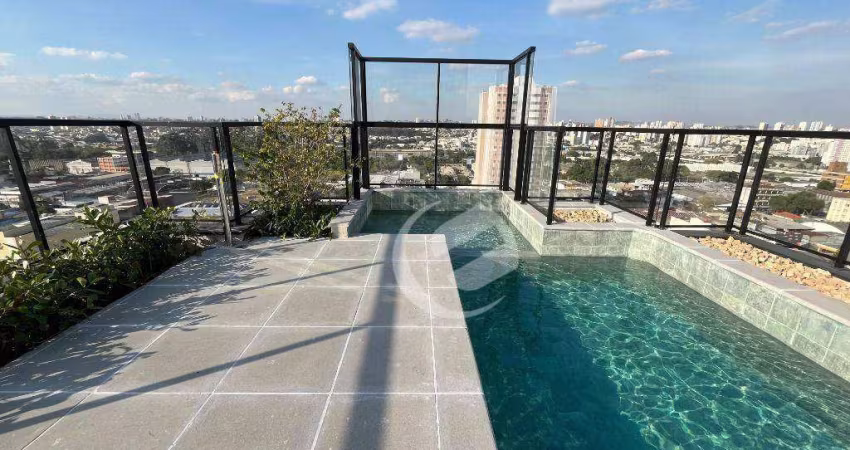 Apartamento com 2 dormitórios para alugar, 53 m² por R$ 2.704,09/mês - Campestre - Santo André/SP