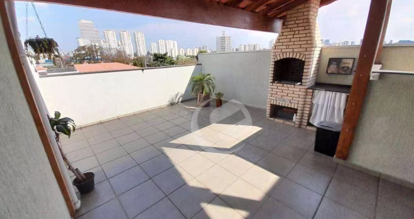 Cobertura à venda, 102 m² por R$ 470.000,00 - Vila Scarpelli - Santo André/SP