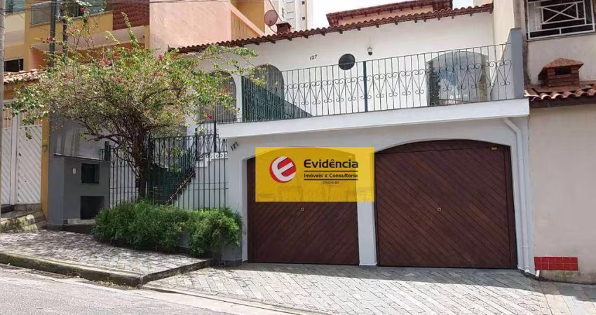 Casa com 3 dormitórios para alugar, 206 m² por R$ 4.700,00/mês - Vila Gilda - Santo André/SP
