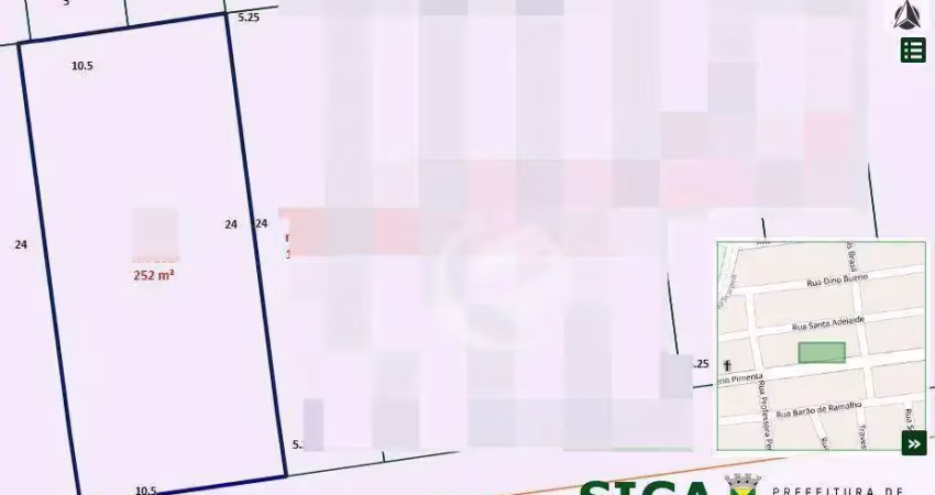 Terreno à venda, 252 m² por r$ 765.000 - vila scarpelli - santo andré/sp
