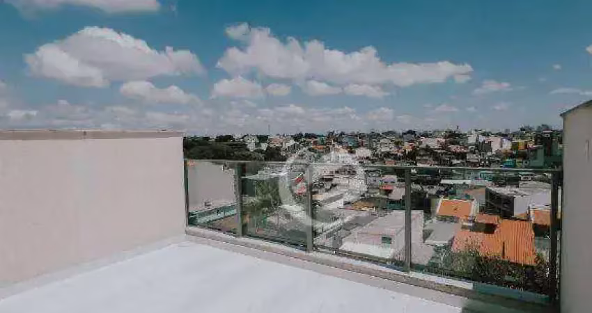 Cobertura com 2 dormitórios à venda, 84 m² por r$ 460.000,00 - jardim do estádio - santo andré/sp
