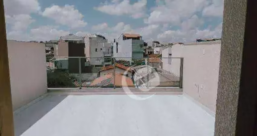 Cobertura com 2 dormitórios à venda, 80 m² por r$ 440.000 - jardim do estádio - santo andré/sp