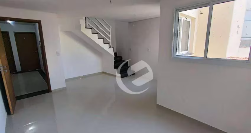 Cobertura com 2 dormitórios à venda, 100 m² por r$ 610.000,00 - vila valparaíso - santo andré/sp