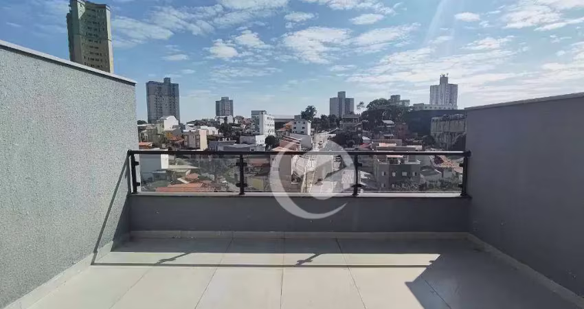 Cobertura com 2 dormitórios à venda, 94 m² por r$ 290.000,00 - vila valparaíso - santo andré/sp