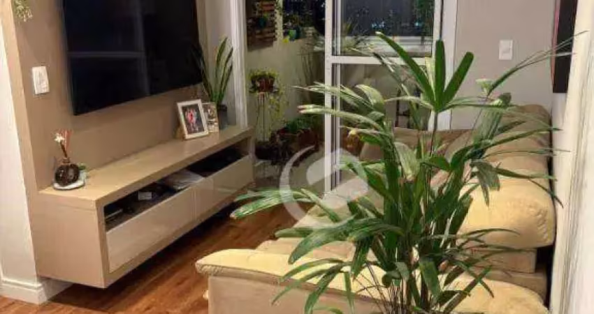 Apartamento com 2 dormitórios à venda, 50 m² por r$ 425.000 - vila scarpelli - santo andré/sp