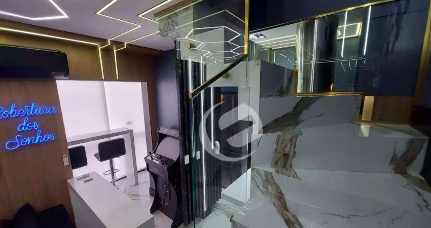 Cobertura com 2 dormitórios à venda, 80 m² por r$ 695.000,00 - santa maria - santo andré/sp