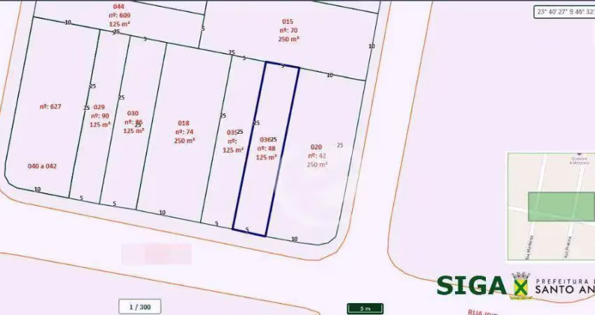 Terreno à venda, 125 m² por r$ 500.000 - vila floresta - santo andré/sp