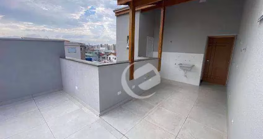 Cobertura com 2 dormitórios à venda, 100 m² por r$ 480.000 - parque oratório - santo andré/sp