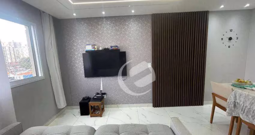 Apartamento com 2 dormitórios para alugar, 48 m² por r$ 2.500/mês - centro - santo andré/sp