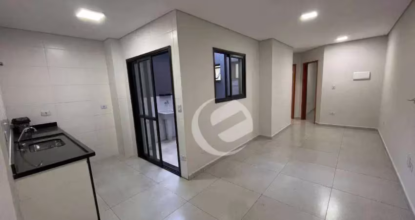 Apartamento com 2 dormitórios para alugar, 47 m² por r$ 1.950,00/mês - vila valparaíso - santo andré/sp