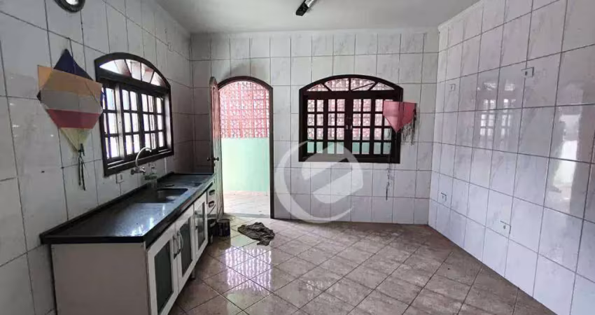 Casa com 3 dormitórios para alugar, 100 m² por r$ 1.800,00/mês - jardim do estádio - santo andré/sp