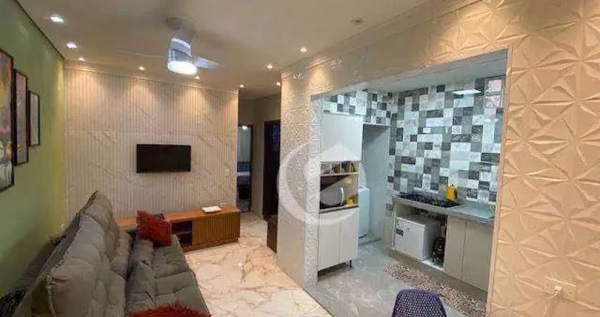 Apartamento com 2 dormitórios à venda, 48 m² por r$ 280.000 - parque gerassi - santo andré/sp