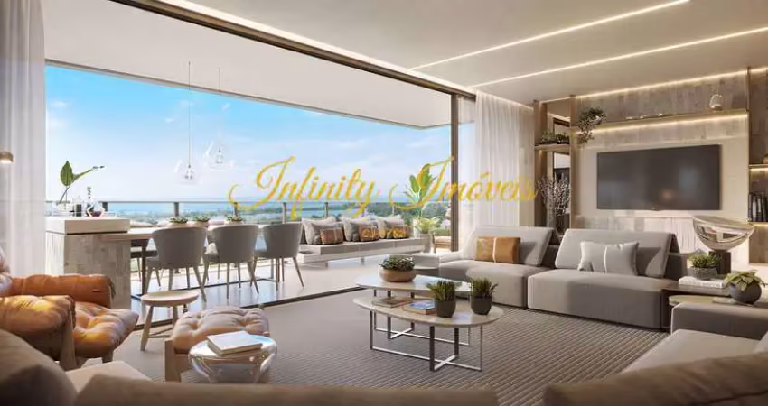 Atlântico golf apartamento 4 suítes + dependência completa