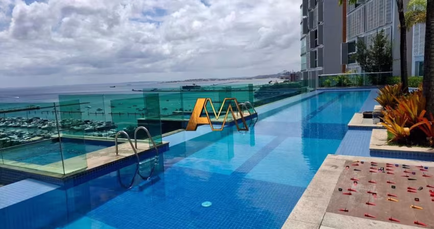 APARTAMENTO 1/4 NO CLOC MARINA RESIDENCE - PORTEIRA FECHADA