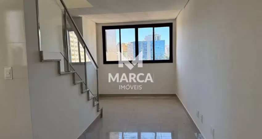 Cobertura para aluguel, 2 quartos, 1 suíte, 2 vagas, lourdes - belo horizonte/mg