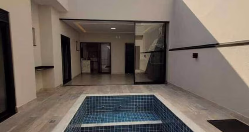 Casa a venda, Jd. Residencial Viena, 3 suítes sendo um com closet, sala ampla com cozinha integrada, área gourmet, piscina, portaria 24h