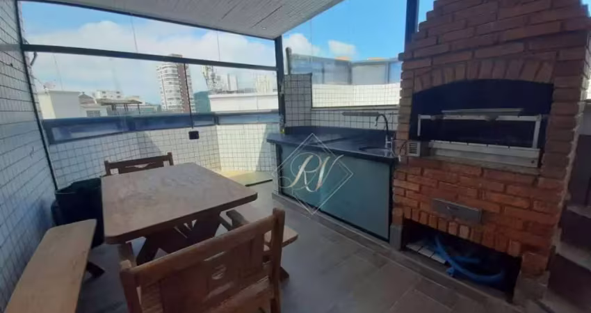 Cobertura com piscina e churrasqueira, 4 dormitórios amplos, em excelente localização na cidade de santos!!!