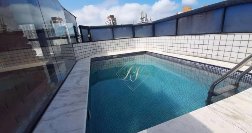 COBERTURA COM PISCINA E CHURRASQUEIRA, 4 DORMITÓRIOS AMPLOS, EM EXCELENTE LOCALIZAÇÃO NA CIDADE DE SANTOS!!!