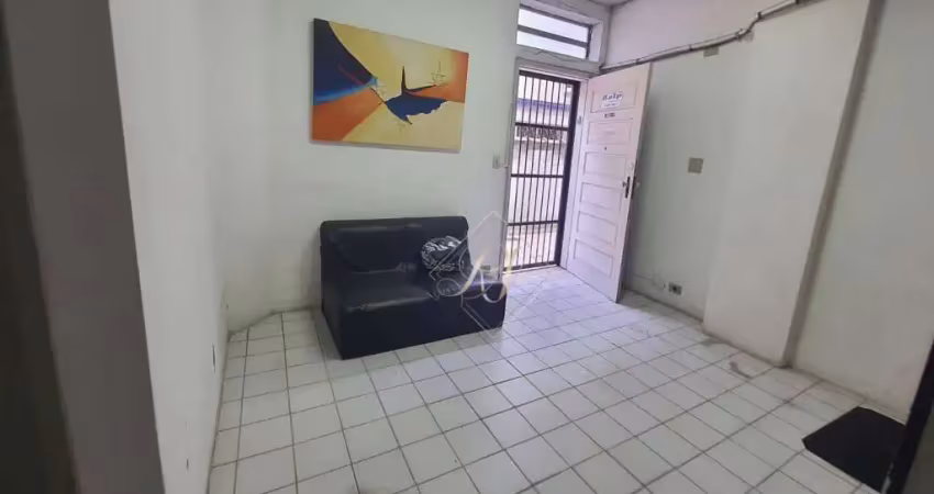 Excelente sala  comercial térrea. em excelente localização em santos!!!