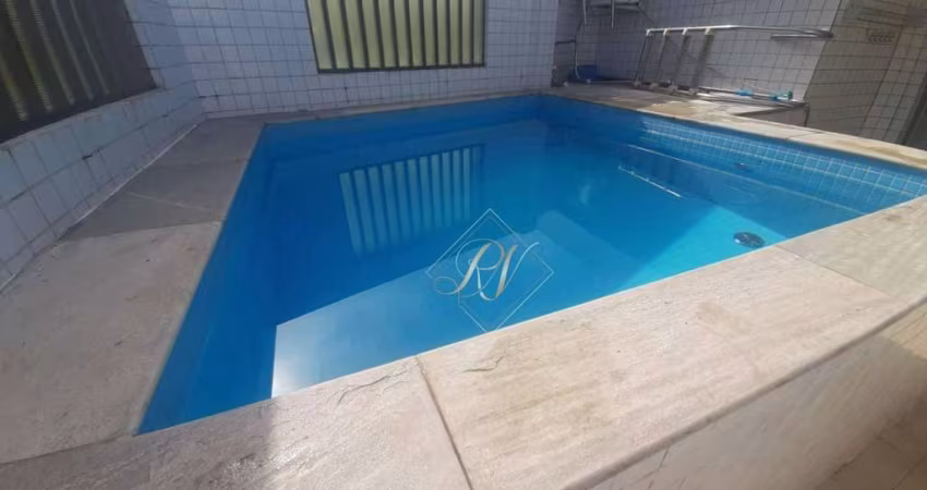 PISCINA, CHURRASQUEIRA COM PIA, SALA AMPLA COM SACADA, 2 VAGAS DE GARAGEM FIXAS, NO BAIRRO EMBARÉ EM SANTOS!!!