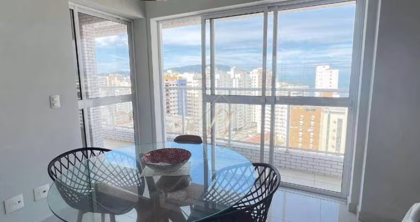 VISTA MAR INCRIVEL, VARANDA ENORME, 2 SUÍTES, À 1 QUADRA DA PRAIA DO BOQUEIRÃO NA CIDADE DE SANTOS!!!