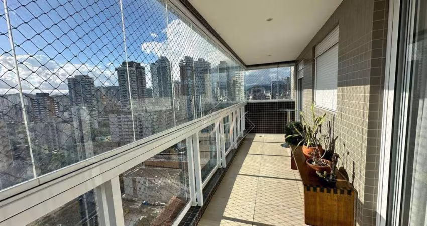 VISTA MAR INCRÍVEL, PORTEIRA FECHADA, ANDAR ALTO, SACADA FECHADA EM VIDROS, LAZER COMPLETO NO BAIRRO GONZAGA EM SANTOS!!!