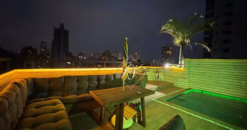 Cobertura impecável, porteira fechada, vista mar, churrasqueira, piscina, na quadra da praia em santos!!!!