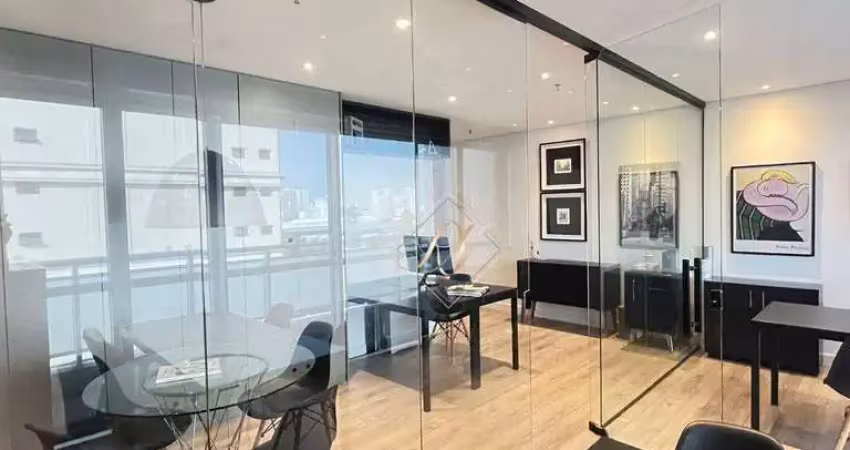 Sala comercial, mobiliado, decorado, na cidade de santos!!!