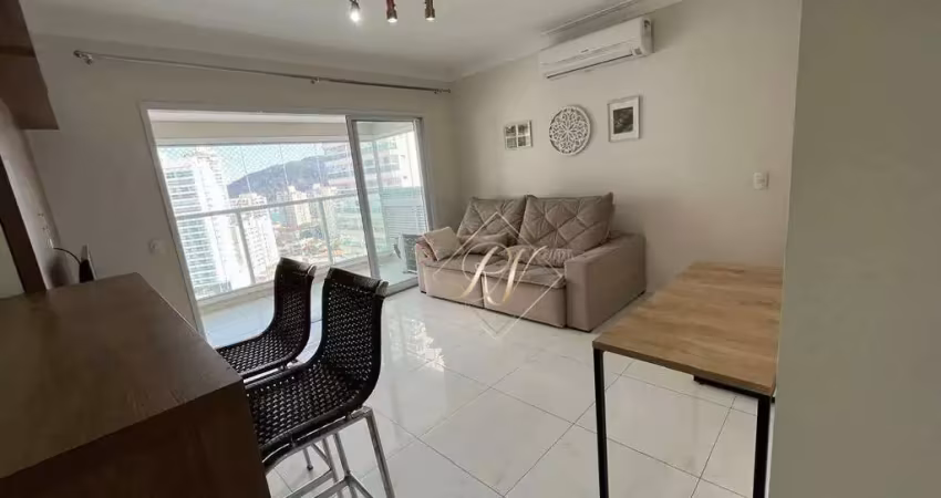 Maravilhoso apartamento tipo studio mobiliado, andar alto, vista mar e lazer completo em santos!!!