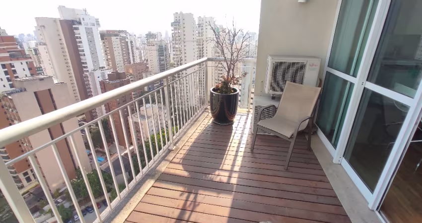 EXCELENTE DUPLEX MOBILIADO - VARANDA - ANDAR ALTO - LAZER - LOCALIZAÇÃO PRIVILEGIADA