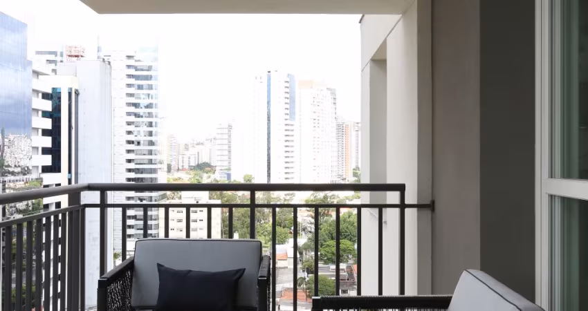 EXCELENTE STUDIO MOBILIADO E EQUIPADO - LAZER - LOCALIZAÇÃO PRIVILEGIADA