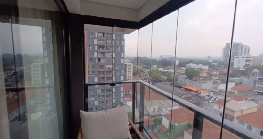 Excelente apto mobiliado - varanda - lazer - localização privilegiada