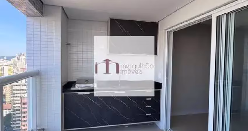 Locação, apartamento novo 2 suítes, área lazer, santos