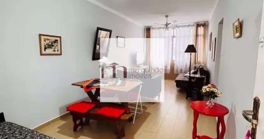 Apartamento à venda, frente mar, 1 dormitório, pompéia, santos