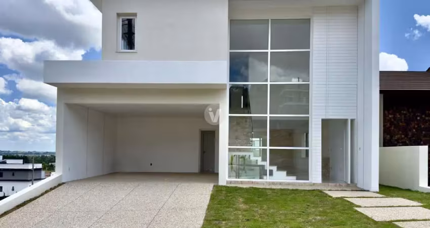 Casa nova com 4 suítes, piscina e vista panorâmica do condomínio real park