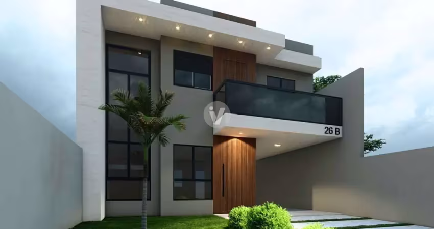 Casa em construção com 3 dormitórios e churrasqueira no residencial schons