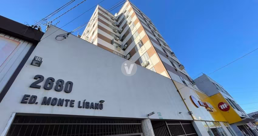 Apartamento central 2 dormitórios com 1 box de garagem.
